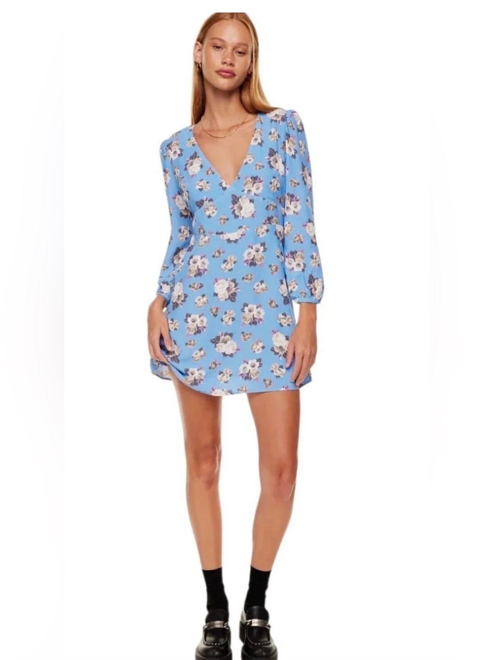 NWT Sunday Best Grayson Dress in Blue Floral Size 4